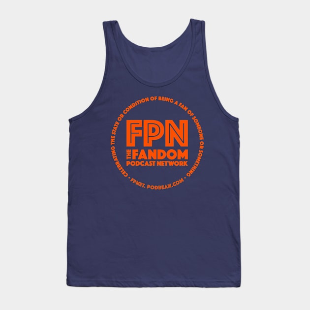 Fandom Podcast Network Orange Tank Top by Fandom Podcast Network